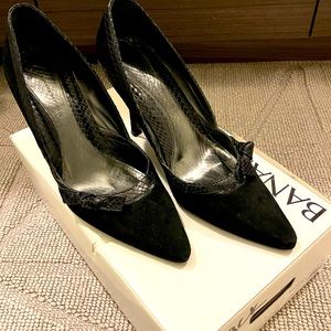 Banana Republic Italian Leather & Suede Heels Women’s 6.5